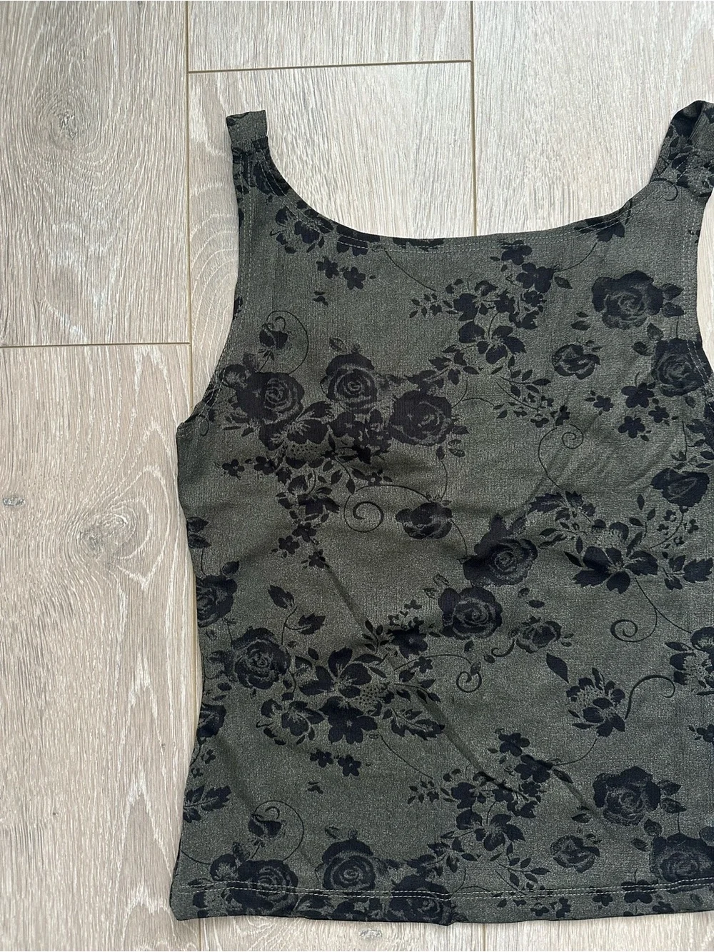Vintage Y2K Co-Ord 579 Two Piece Matching Set Tank Top Skirt Floral Grunge Sz XS